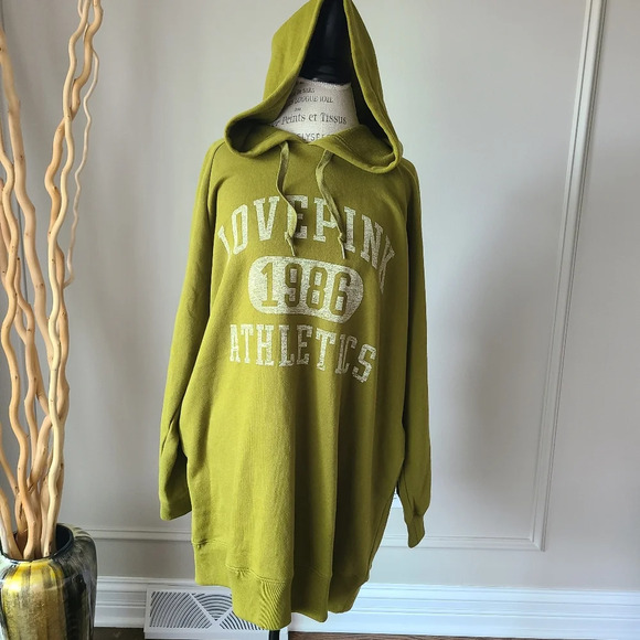 PINK Victoria's Secret Tops - NWT Victoria's Secret Love Pink  women's sweatshirt hoodie tunic sz.XL